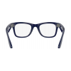Умные очки Ray-Ban Meta* Wayfarer Gen 2 Shiny Cosmic Blue, Фотохромные линзы Clear to Sapphire Transitions (RW4012), размер M
